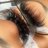 Plateau d'extensions de cils en vison de sibérien, créez votre propre marque, Logo, fait à la main, fournisseur d'extensions de cils en Volume