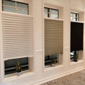Minimalist Design Adhesive Pleated <b>Shades</b> Perfect Fit Blinds Shutters for Every Day Fabric Horizontal Pattern Built-in - Product Image 2