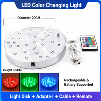 Lampe à chicha laser RGB, coussin antidérapant en EVA, bâton de télécommande LED rechargeable par USB à changement de couleur, chicha domestique