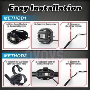 OVOVS UTV Luz <span class=keywords><strong>de</strong></span> Techo Universal Roll Bar <span class=keywords><strong>LED</strong></span> Luces <span class=keywords><strong>de</strong></span> Techo Interior del Coche RGBW Luz <span class=keywords><strong>de</strong></span> Lectura <span class=keywords><strong>para</strong></span> UTV Polaris RZR Can-Am - Product Image 4