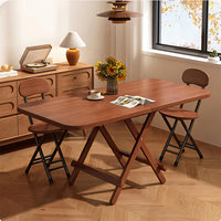 Table à manger pliable, mobilier de salle à manger, mobilier portable pour petit appartement, ensemble de chaises, design moderne et minimaliste