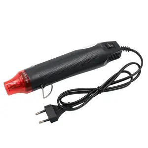 La UE nos enchufe 110V 220V DIY usando pistola de calor herramienta eléctrica de aire caliente 300W pistola de temperatura con apoyo asiento tubo de encogimiento de calor