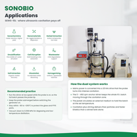 SONOBIO 10L Homogenizer Ultrasonik Sistem Pendingin Berjaket OEM Probe Paduan Titanium yang Dapat Disesuaikan Ekstraksi Herbal Cina