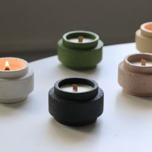 Ciment aromathérapie huile essentielle bougie parfumée pour la cire de soja créative à la main maison intérieur cadeau d'anniversaire - Product Image 2