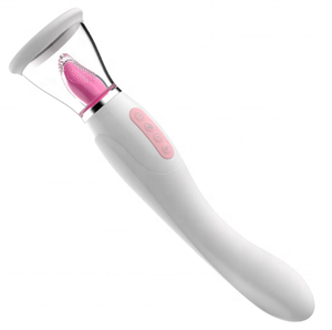 Vibrator lidah listrik, cangkir isap vagina payudara, Vibrator Oral, <span class=keywords><strong>Stimulator</strong></span> orgasme seksi bergetar ganda - Product Image 5