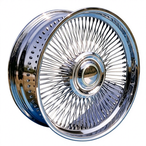 Nouvelles jantes chromées à rayons de 26 pouces 5*120/5*127/5*139.7 pour voitures vintage Old School Lowrider et jantes de luxe <span class=keywords><strong>Lincoln</strong></span> - Product Image 1