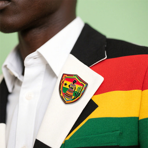 Épingles à revers du drapeau national du Ghana, écussons personnalisés en émail doux, emblèmes <span class=keywords><strong>de</strong></span> <span class=keywords><strong>pays</strong></span> africains, badges en métal, broches <span class=keywords><strong>de</strong></span> costume, accessoires, étiquettes d'identification pour événements - Product Image 5
