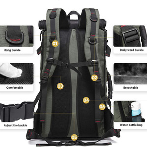 Mochila de Viaje Personalizada con Cierre de Cremallera, Unisex, Impermeable, Informal, Deportiva, para Gimnasio, Triatlón, Escuela - Product Image 5