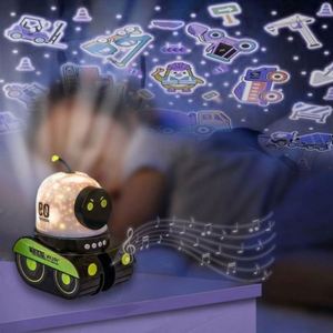 Projecteur Lumineux Veilleuse Créative, Lumière d'Ambiance Ludique, Diaporama, Cadeau d'Anniversaire Stéréo pour Enfants, Banc en Acier Inoxydable - Product Image 4