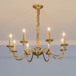 Candelabros de Estilo Americano y Francés en Color Cobre Antiguo, Candelabros Totalmente de Cobre, Estilo Moderno, Sencillo y Rústico, Individual - Product Image 1
