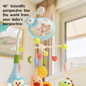 Samtoy sơ sinh điện Rattle xoay bé treo điều khiển từ xa nôi âm nhạc di động giường chuông bé nôi di động với ánh sáng âm nhạc - Product Image 4