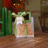 Sac cadeau de sac à main en PVC Transparent de Noël pour les mariages demoiselles d'honneur anniversaires-emballage de boîte-cadeau personnalisable