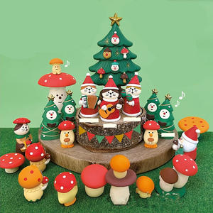 Nuevo Producto Japonés Zakka: Manualidades <span class=keywords><strong>de</strong></span> Resina DIY con Diseño <span class=keywords><strong>de</strong></span> Hongo Navideño y Gatito, Decoración <span class=keywords><strong>de</strong></span> Escritorio <span class=keywords><strong>de</strong></span> Dibujos Animados para el Hogar - Product Image 1