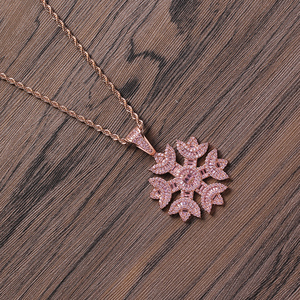 CN223 In Ottone Impostazione CZ <span class=keywords><strong>fiocco</strong></span> <span class=keywords><strong>di</strong></span> <span class=keywords><strong>neve</strong></span> Del Pendente Iced Out Zircone Cubico Della Collana <span class=keywords><strong>di</strong></span> Hip Hop Dei Monili del regalo <span class=keywords><strong>di</strong></span> bling bling - Product Image 6