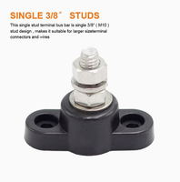 Barre de distribution de puissance en acier inoxydable 1/4 5/16 3/8, barre omnibus de batterie, goujon de distribution isolé simple pour installateur professionnel