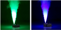 Machine à fumée de scène 1000W DMX 24 LED RGB pour événements et mariages avec télécommande, machine à fumée DJ, éclairage de scène, machine à brouillard avec télécommande