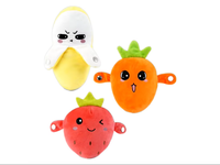 Figurine en peluche authentique Little Happy Star, piano banane à détection de mouvement, en polyester et coton PP, pour bébés de 0 à 24 mois