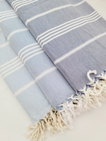 Custom Logo Design Personalized Eco-Friendly Water Absorbent Quick Drying Lightweight Sand Free Super Cotton Turkish Beach Towel