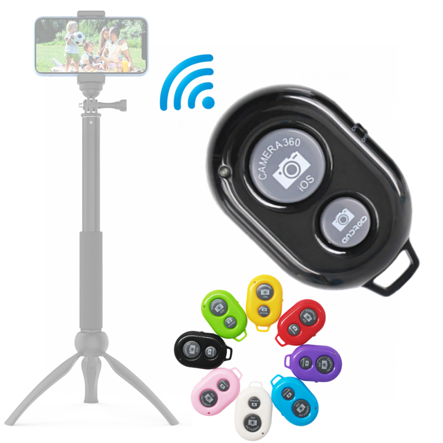 Wireless Bluetooth Remote Shutter Camera Control Self-timer Shutter for IPhone, IOS, IPad, Samsung, HTC, LG & Android Selfie