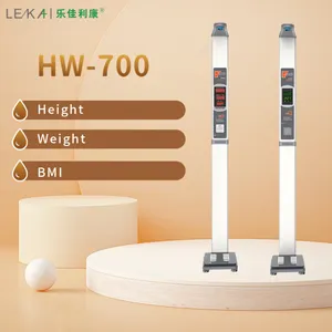 Klinik için HW-700 en iyi fiyat ağırlık ve boy ölçme makinesi ultrasonik yükseklik ve tartı