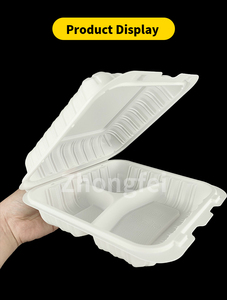Bán hàng nóng mfpp nhựa bản lề liên kết ăn trưa hộp nhà máy giá rẻ giá dùng một lần đưa ra <span class=keywords><strong>container</strong></span> thực phẩm cho bánh hamburger lưu trữ - Product Image 6
