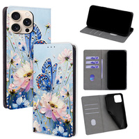 Étui de téléphone à rabat en cuir avec fermeture magnétique et motif floral peint à l'huile Lichicase pour Honor 600 600 Pro Play 80 Plus