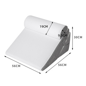 Coussin triangulaire de tête de lit en mousse à mémoire de forme lavable à trois couches pour soutien corporel fonctionnel et allaitement - Product Image 2