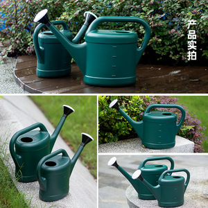Arrosoir en plastique de 8L, buse de douche réglable, léger, pour le jardinage, les fleurs, les légumes, usage domestique - Product Image 3