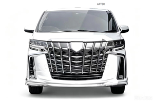 ชุดแต่งคุณภาพสูงสำหรับ <span class=keywords><strong>Alphard</strong></span> AH30 ปี 2015-2017 อัพเกรดเป็นรุ่น <span class=keywords><strong>Modellista</strong></span> ปี 2018-2023 ชุดแต่งกันชน PP - Product Image 6