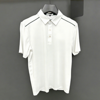 Chemise de golf de luxe pour hommes, polyester et élasthanne, douce, extensible, respirante, anti-UV, séchage rapide, évacuation de l'humidité, pour toute la journée