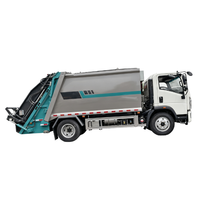 Camion à ordures compacteur à chargement arrière de 12 mètres cubes, châssis Hao-wo pour la collecte des déchets urbains