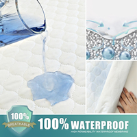 Emballage personnalisé d'usine OEKO TEX GOTS Drap-housse protège-matelas imperméable de couleur
