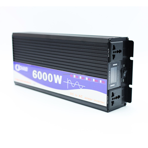 Inverter gelombang sinus murni, 12v 3500w 5kW 6KW 24v 48v 60v 72v 110v pengubah voltase Mobil tenaga surya