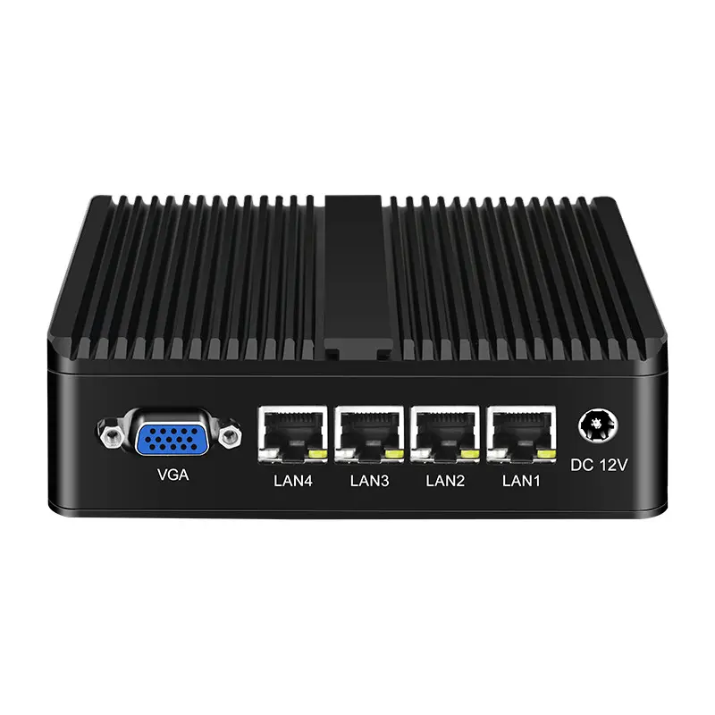 Orange au-delà — mini PC j1900, 4 ports réseau gigabit, 82585V, pour routeur virtuel, compatible avec ikuai/openwrt, proxmoxve