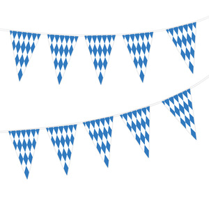 Party Pennants Wave Banners Birthday Christmas Decorations Triangle <b>Paper</b> Durable Floral <b>Pattern</b> Venue Setup Props - Product Image 5