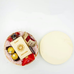 Vente en gros boîte à gâteau au fromage basque boîte de rangement ronde en bois pour fromage boîte cadeau de demoiselle d'honneur - Product Image 5