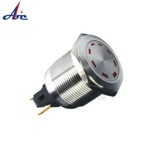 CE ROHS 16mm waterproof signal indicator 15mA dot-illuminated LED light