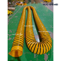 Conduit d'air monocouche à pression négative NUOENWEI avec boucles de serrage |   Tuyau d'aspiration en PVC pour la ventilation des mines et des tunnels