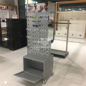 Soporte de Metal personalizado para gafas de sol, estante de exhibición para anteojos, montura óptica, tienda al por menor, soporte movible para suelo - Product Image 5