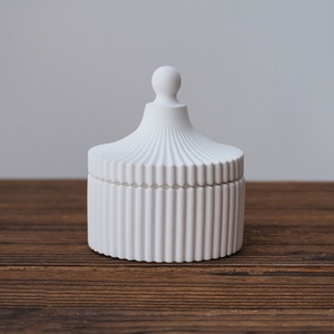 5-mảnh thiết lập của Chân Nến Lọ lưu trữ hộp Silicone khuôn DIY khay nhựa khuôn thạch cao sản phẩm xi măng trang trí nội thất - Product Image 6