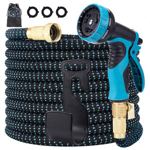 Garden <b>Hose</b> With Spray Nozzle 50 Ft <b>Expandable</b> Water <b>Pipe</b> For Car Wash And Outdoor Cleaning - Product Image 1