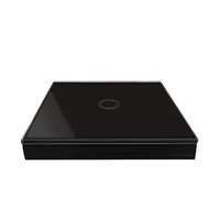 AG-T8601 Interrupteur intelligent sans fil RF 433 MHz à 1/2/3/4 boutons en verre trempé, à coller librement, tactile, pour éclairage