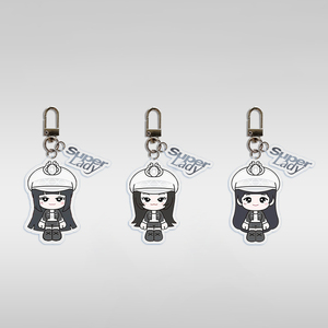 Spot New Q Version PVC Cartoon Star Surrounding Transparent Key Chain Schoolbag Pendant Decoration UV Printed Fashion Trend - Product Image 2