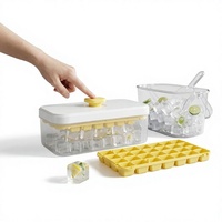 Moules et plateaux à glaçons en plastique de qualité alimentaire, à pression, directement de l'usine, pour réfrigérateurs domestiques, pour la fabrication de vos propres glaçons