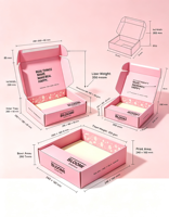 Boîte cadeau rigide haut de gamme écologique à couvercle entièrement ouvrable avec impression intégrale personnalisable pour les accessoires de beauté et de maquillage