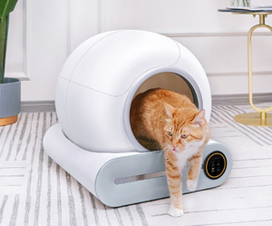 Litière automatique intelligente PetFit pour chat, capacité de 65 L, capteur infrarouge WiFi, écologique, sans poussière, contrôle des odeurs, design peu encombrant - Product Image 3