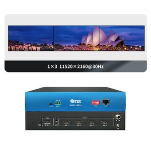 Contrôleur de mur vidéo Bitvisus 1X4 2X2, entrée DP 4K60, 4 sorties <span class=keywords><strong>HDMI</strong></span>, extenseur multi-<span class=keywords><strong>écrans</strong></span> pour écran LCD, FCC CE RoHS - Product Image 1