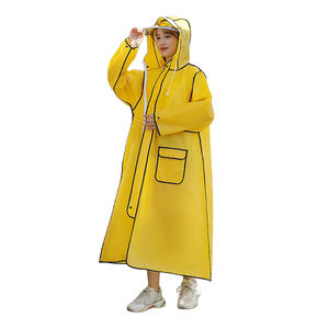 Haute qualité Chine fabricant réutilisable sport imperméable femmes Eva fermeture éclair manteau de pluie mode noir vert veste de pluie pour hommes - Product Image 2