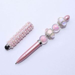 Best Selling New Design Diy Multi-Functional Bead Handicraft Pearl Stylus Ballpoint <b>Pen</b> for Crafts & Custom Gifts - Product Image 2
