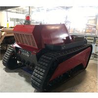 Robot canon à eau intelligent de pointe monté sur châssis à chenilles avec une capacité de charge de 500 kg et une puissance de 15 kW pour la sécurité